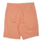 TOMMY HILFIGER Mens Shorts Orange Casual M W34 Cotton Blend Classic Comfort