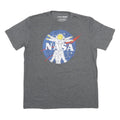 FIFTH SUN Mens Grey NASA Graphic T-Shirt L Short Sleeve Crew Neck Cotton Blend