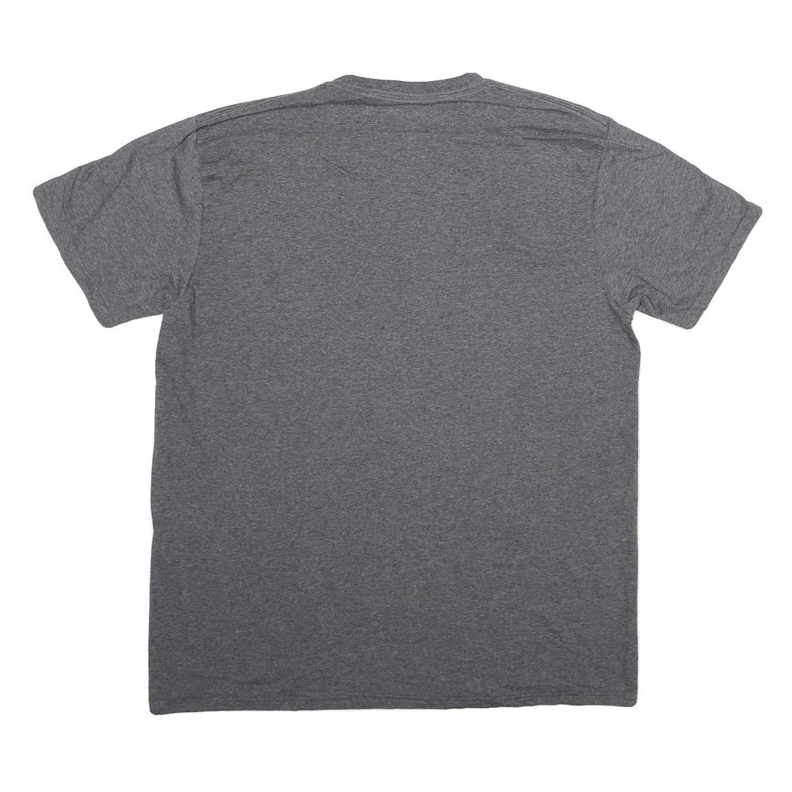 FIFTH SUN Mens Grey NASA Graphic T-Shirt L Short Sleeve Crew Neck Cotton Blend
