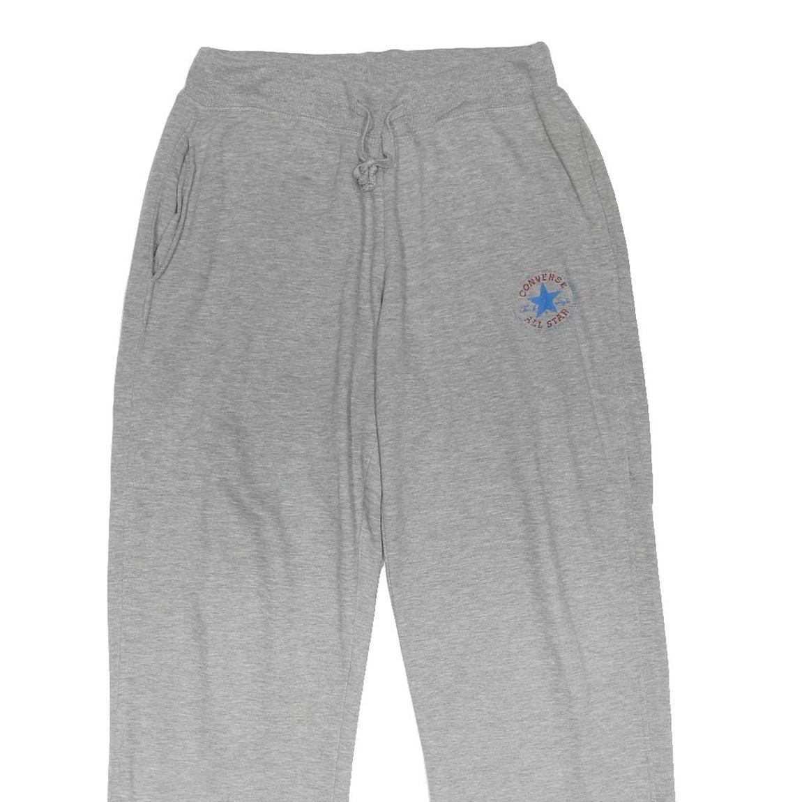 CONVERSE Mens Joggers Grey M W29 L30 Cotton Blend Relaxed Straight Fit Casual