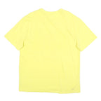CHAMPION Mens Yellow Cotton Blend Graphic T-Shirt L Short Sleeve Crew Neck
