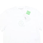 STELLA MCCARTNEY Womens White Graphic T-Shirt XS Short Sleeve Crew Neck Organic