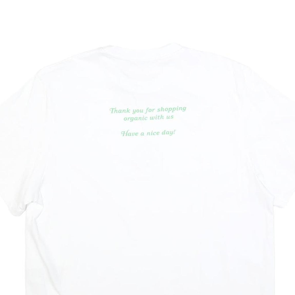 STELLA MCCARTNEY Womens White Graphic T-Shirt XS Short Sleeve Crew Neck Organic