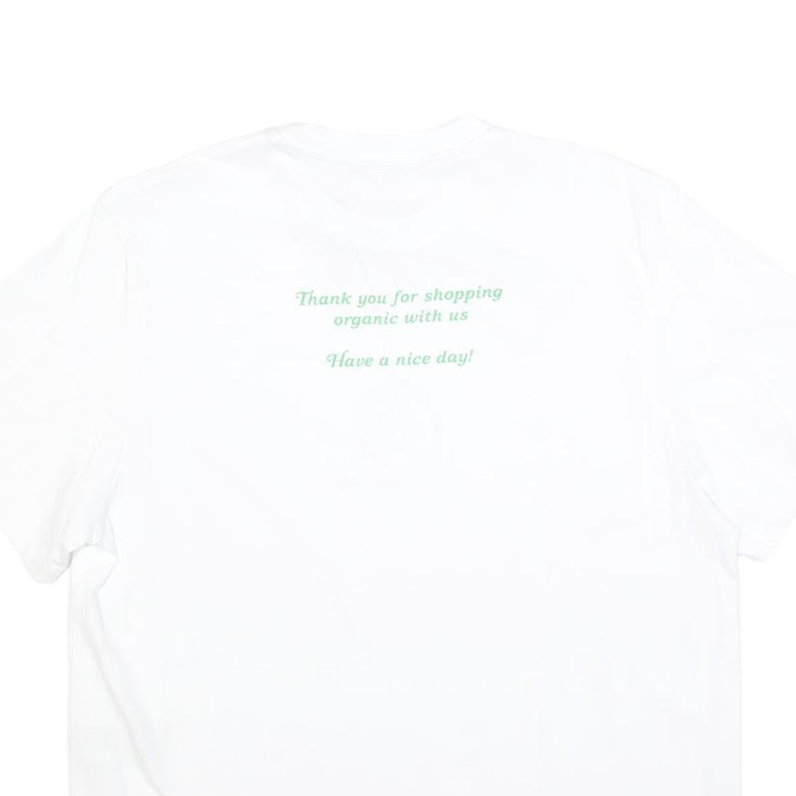 STELLA MCCARTNEY Womens White Graphic T-Shirt XS Short Sleeve Crew Neck Organic