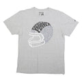 ADIDAS Mens Grey Impact Player Graphic T-Shirt L Short Sleeve Crew Neck