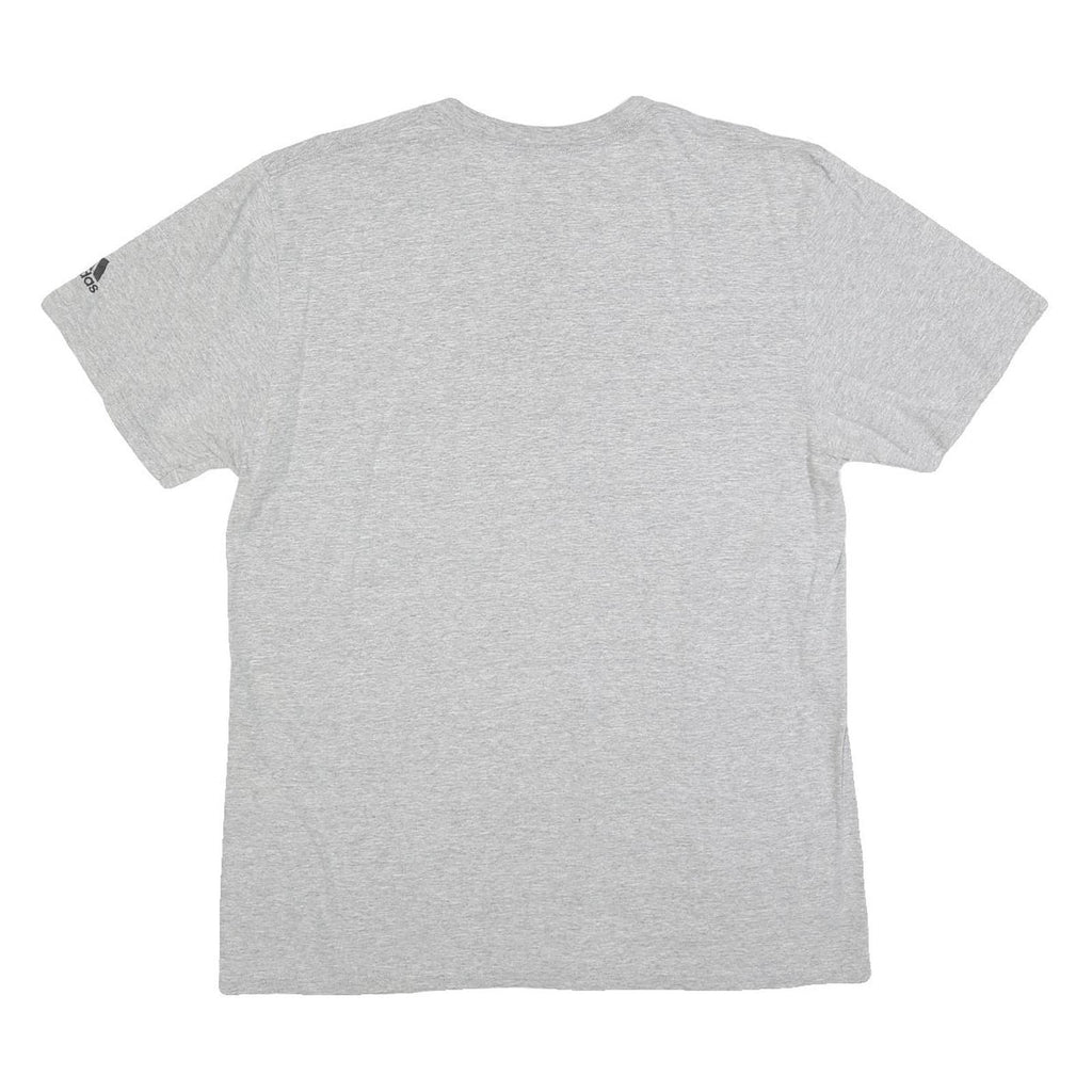 ADIDAS Mens Grey Impact Player Graphic T-Shirt L Short Sleeve Crew Neck