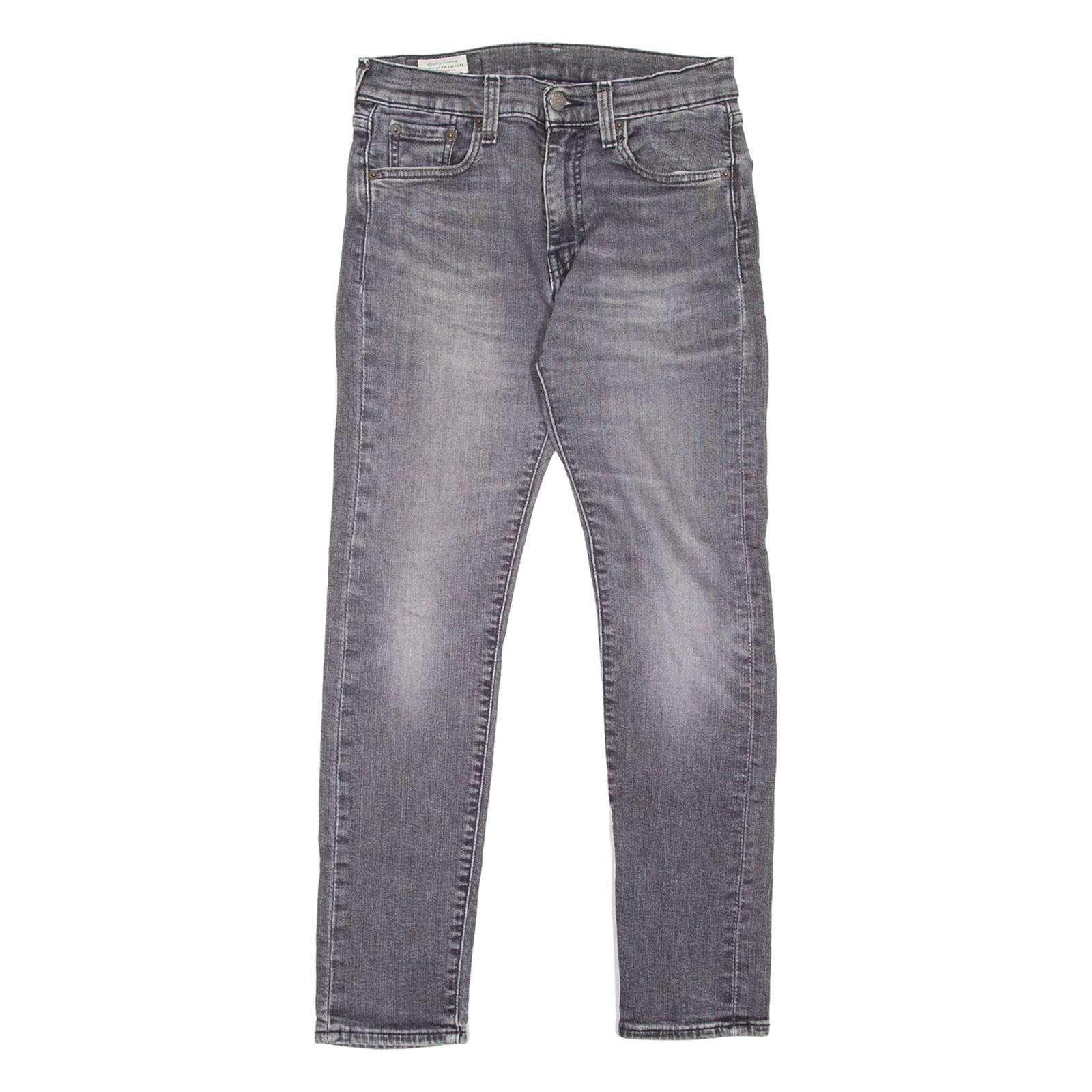 LEVI'S 519 BIG E Jeans Mens Grey Slim Skinny Stone Wash W30 L30
