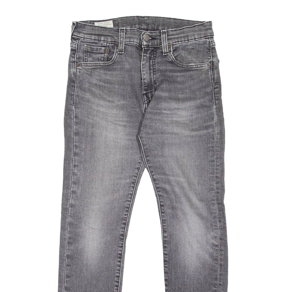 LEVI'S 519 BIG E Jeans Mens Grey Slim Skinny Stone Wash W30 L30