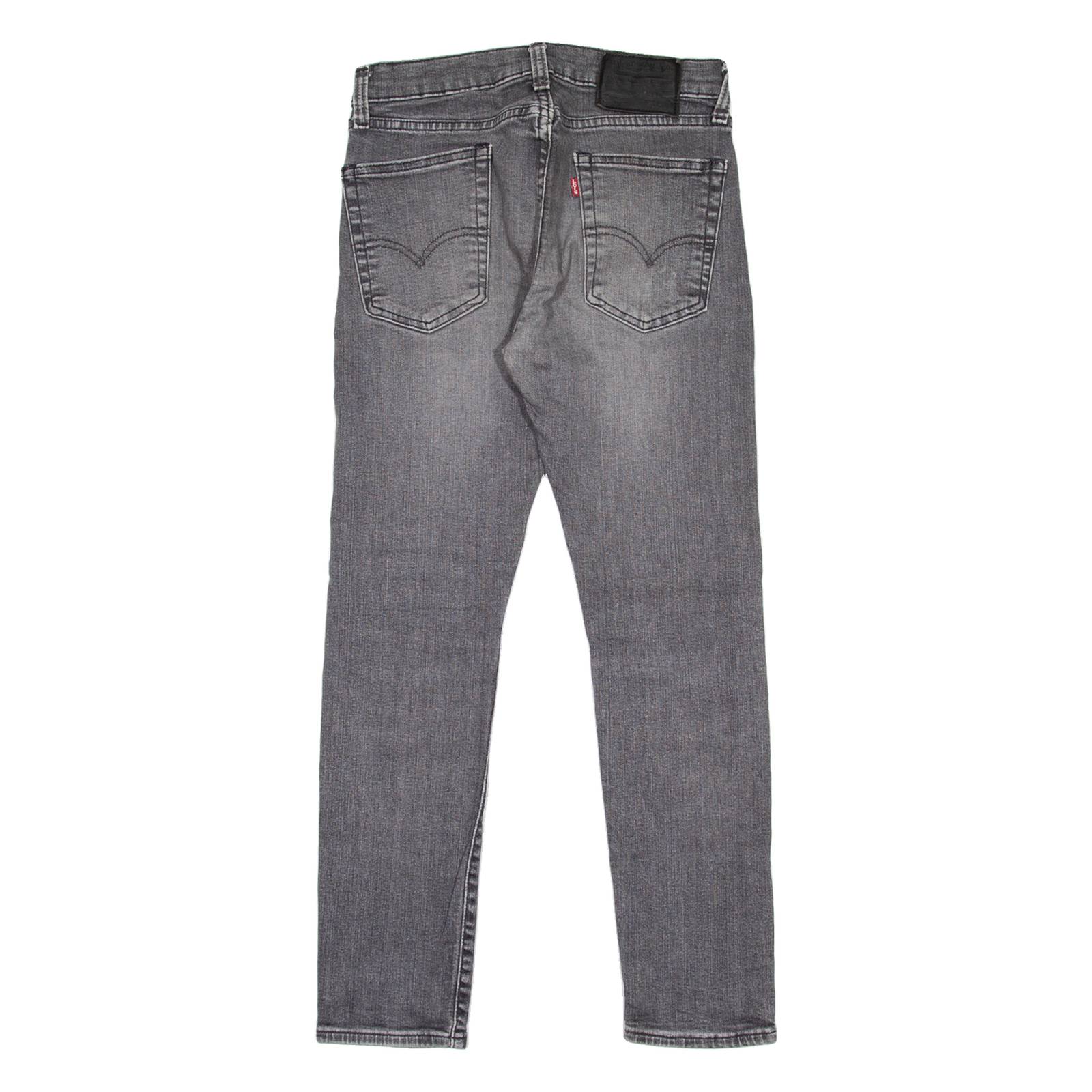 LEVI'S 519 BIG E Jeans Mens Grey Slim Skinny Stone Wash W30 L30