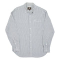 TIMBERLAND Mens Shirt Grey Striped Long Sleeve L
