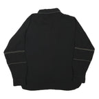 ZARA Womens Black Studded Shirt Long Sleeve Collared Top M Stylish Workwear