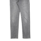 LEVI'S 510 BIG E Mens Jeans Grey Slim Skinny Denim Raw W28 L30 Vintage Style