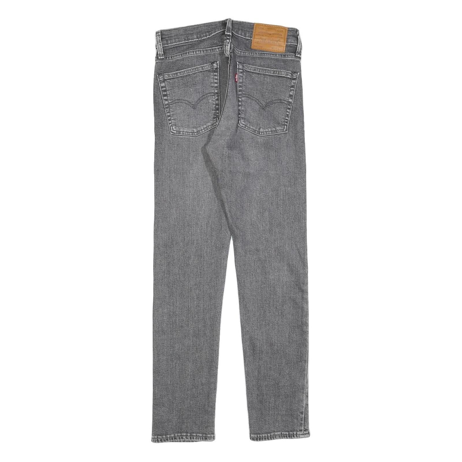 LEVI'S 510 BIG E Mens Jeans Grey Slim Skinny Denim Raw W28 L30 Vintage Style