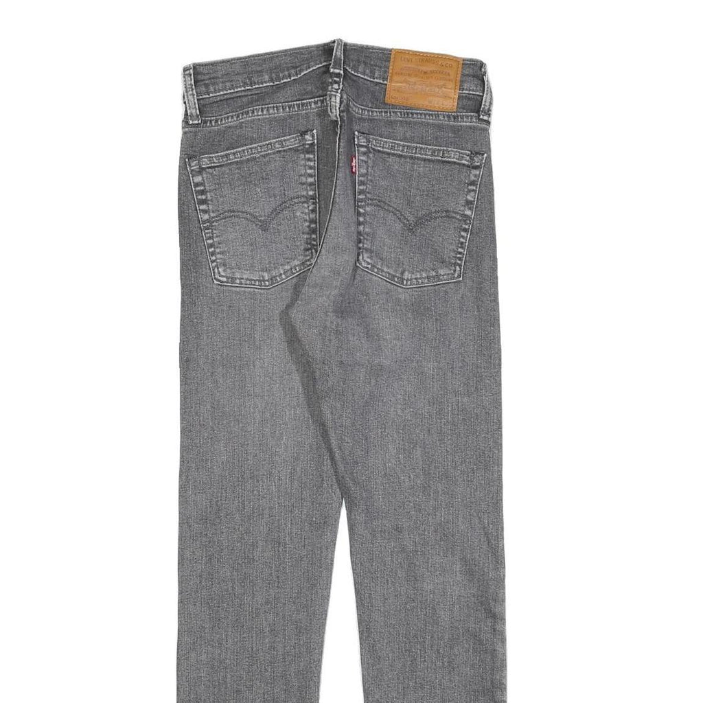 LEVI'S 510 BIG E Mens Jeans Grey Slim Skinny Denim Raw W28 L30 Vintage Style