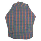 Mens Shirt Blue 90s Check Long Sleeve M
