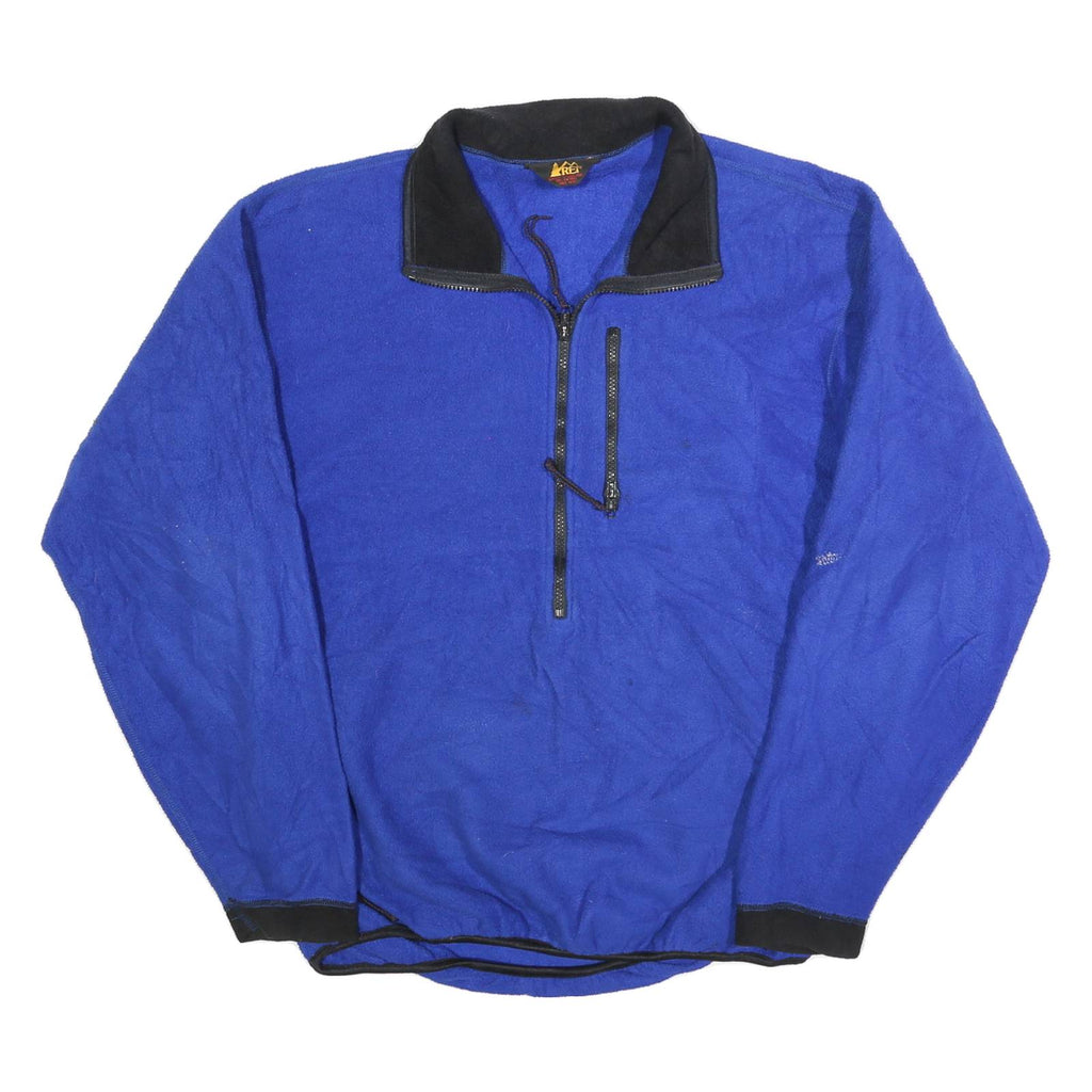 REI Mens Blue Pullover Plain Crew Neck Basic Knit L Outdoor Casual Jumper