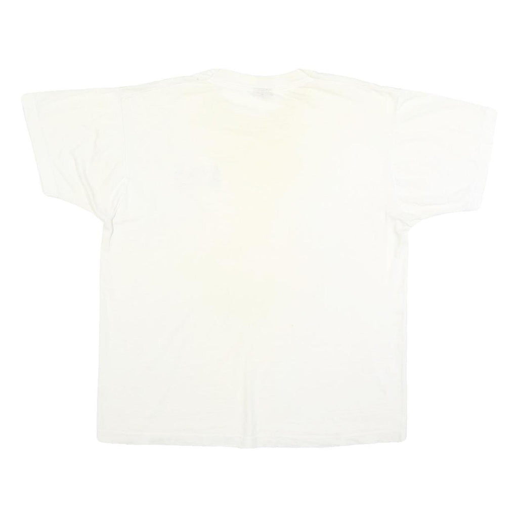 SCREEN STARS BEST Mens White T-Shirt XL Short Sleeve Crew Neck Dewars Graphic