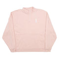 CHAMPION Womens Pink Quarter Zip Sweatshirt L Cotton Blend Pullover Casual