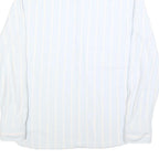 TOMMY HILFIGER Mens White & Cream Stripe Shirt 2XL Classic Button Down Cotton