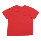 NIKE Mens Red Graphic T-Shirt 2XL Short Sleeve Crew Neck Casual Sportswear