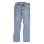 CARHARTT Mens Regular Fit Blue Denim Jeans W34 L32 Button Closure Classic Style