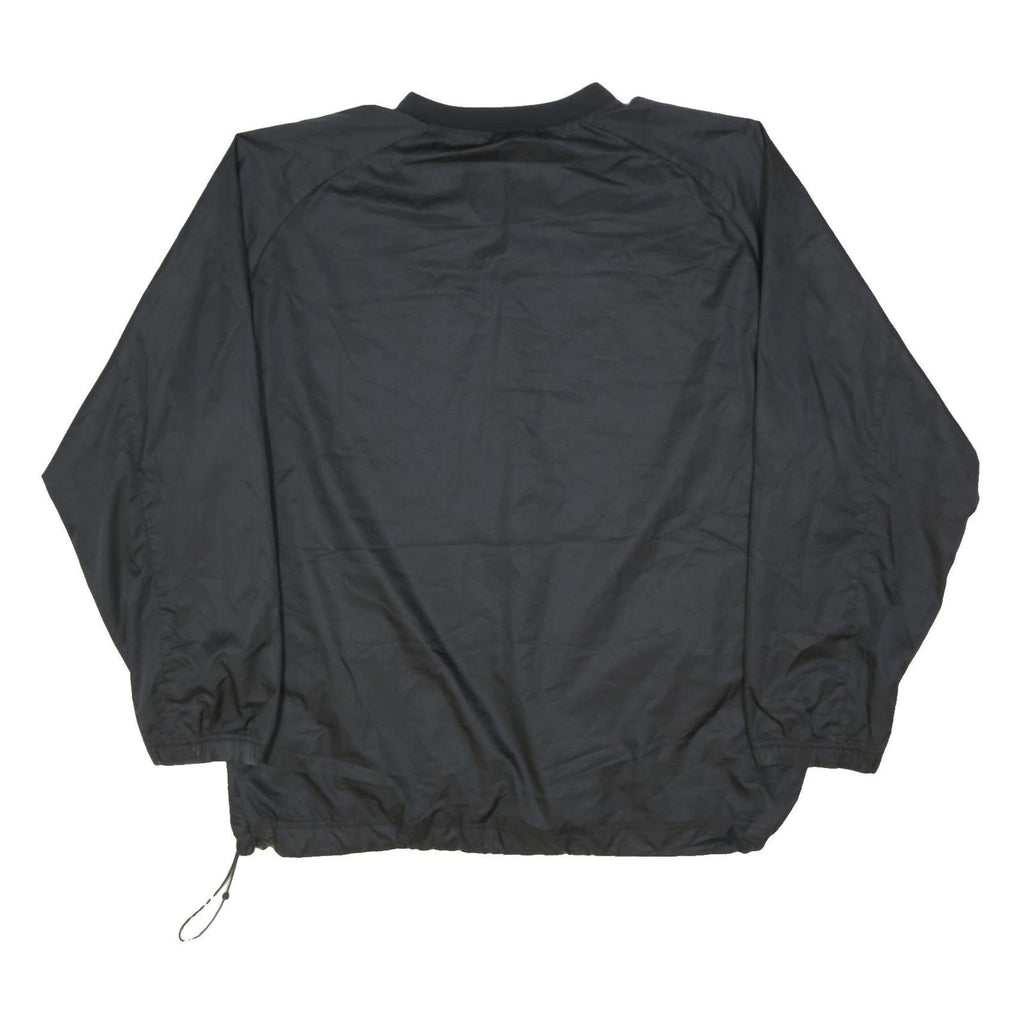 NIKE Mens Black Football Jacket XL Polyester Plain Sports Training Outerwear