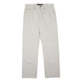 CALVIN KLEIN JEANS Mens White Regular Straight Denim W32 L31 Cotton Blend Button
