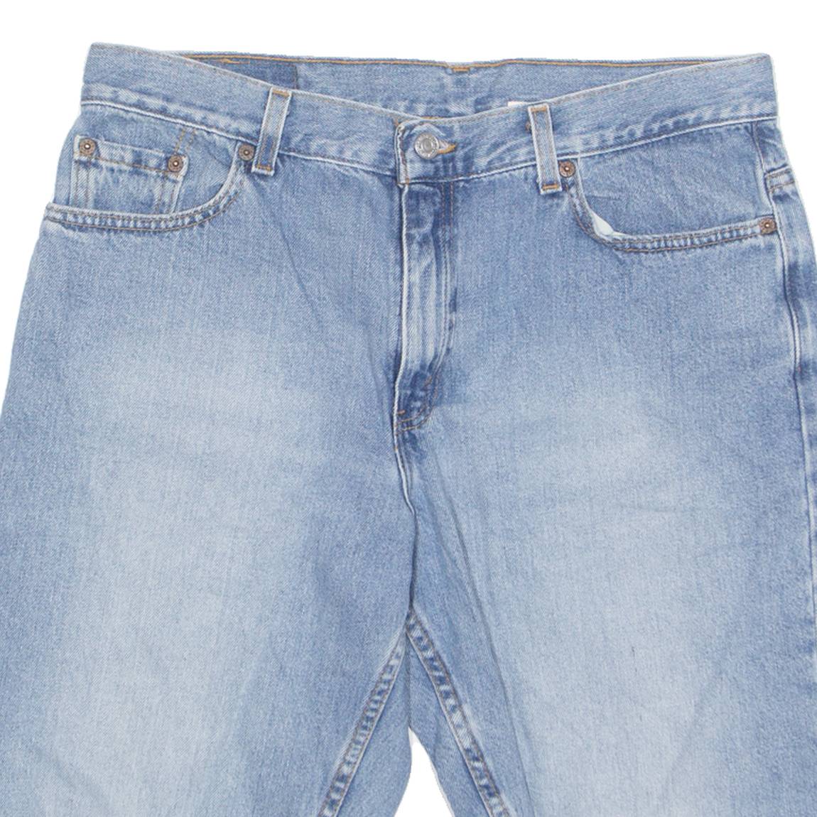 LEVI'S Cut Off Low Rise 577 Womens Denim Shorts Blue M W34