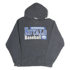 RUSSELL ATHLETIC Mens Grey Southeastern Royals Baseball Hoodie L Cotton