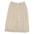 GENY SPICHMANN Womens Maxi Skirt Beige Knee Length Crazy Pattern M