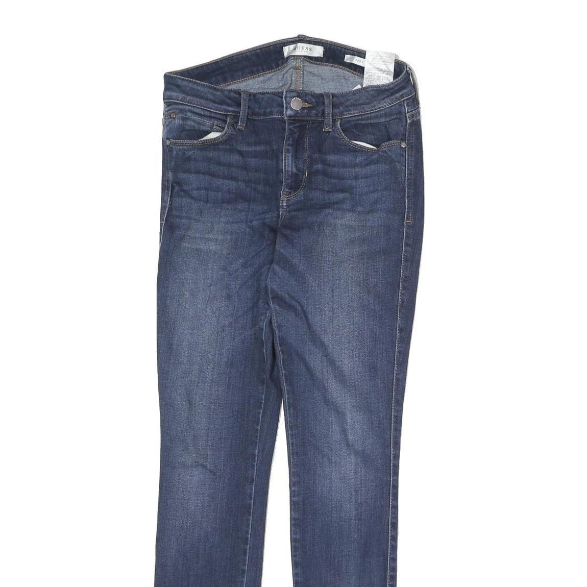 GUESS Mens Jeans Blue Slim Skinny Denim Medium W28 L29 Stylish Zip Closure