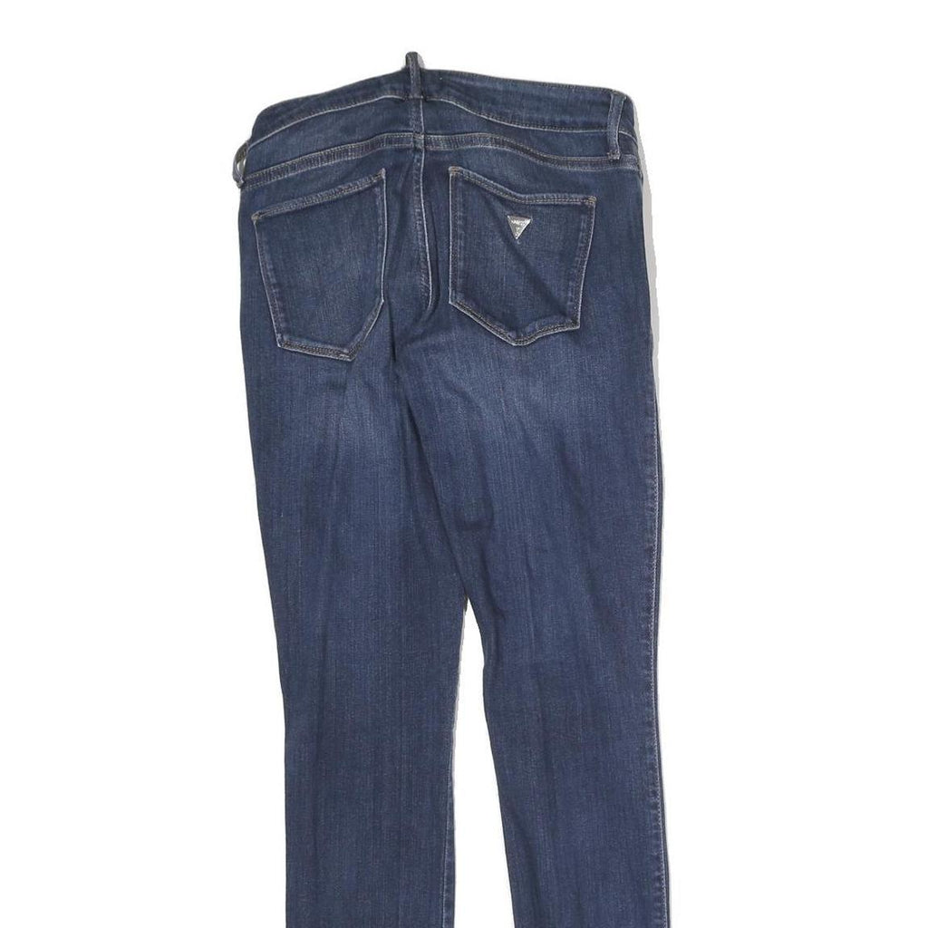 GUESS Mens Jeans Blue Slim Skinny Denim Medium W28 L29 Stylish Zip Closure