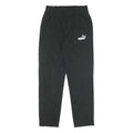 PUMA Mens Joggers Black S W28 L30 Slim Tapered Fit Logo Print Casual Wear
