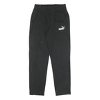 PUMA Mens Joggers Black S W28 L30 Slim Tapered Fit Logo Print Casual Wear