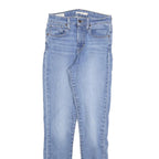 LEVI'S 721 Womens Jeans Blue Slim Skinny Denim Light W28 L30 Stretch Cotton