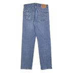 LEVI'S 505 Mens Jeans Blue Regular Straight Denim Medium W32 L32 Classic Fit Zip