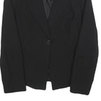 MARELLA Womens Black Wool Blend Blazer Jacket UK 10 Classic Tailored Button