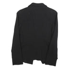 MARELLA Womens Black Wool Blend Blazer Jacket UK 10 Classic Tailored Button