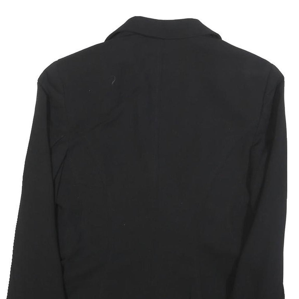 MARELLA Womens Black Wool Blend Blazer Jacket UK 10 Classic Tailored Button