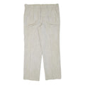 Beige Mens Cotton Blend Regular Fit Straight Leg Trousers W36 L30 Summer Casual