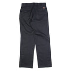 DICKIES Workwear Mens Trousers Black Regular Straight W30 L30