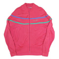 TRACK&COURT Womens Pink Cotton Blend Zip Jacket L Sport Casual Lightweight