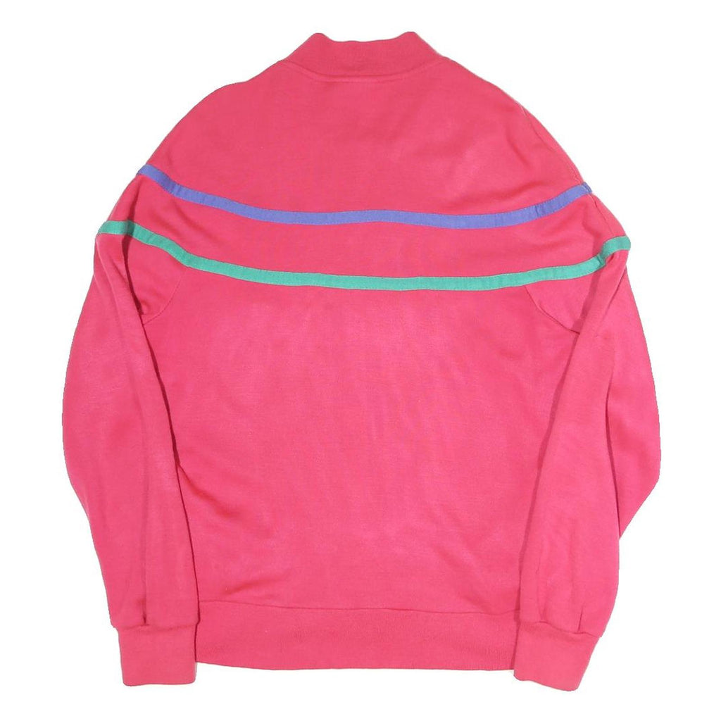 TRACK&COURT Womens Pink Cotton Blend Zip Jacket L Sport Casual Lightweight