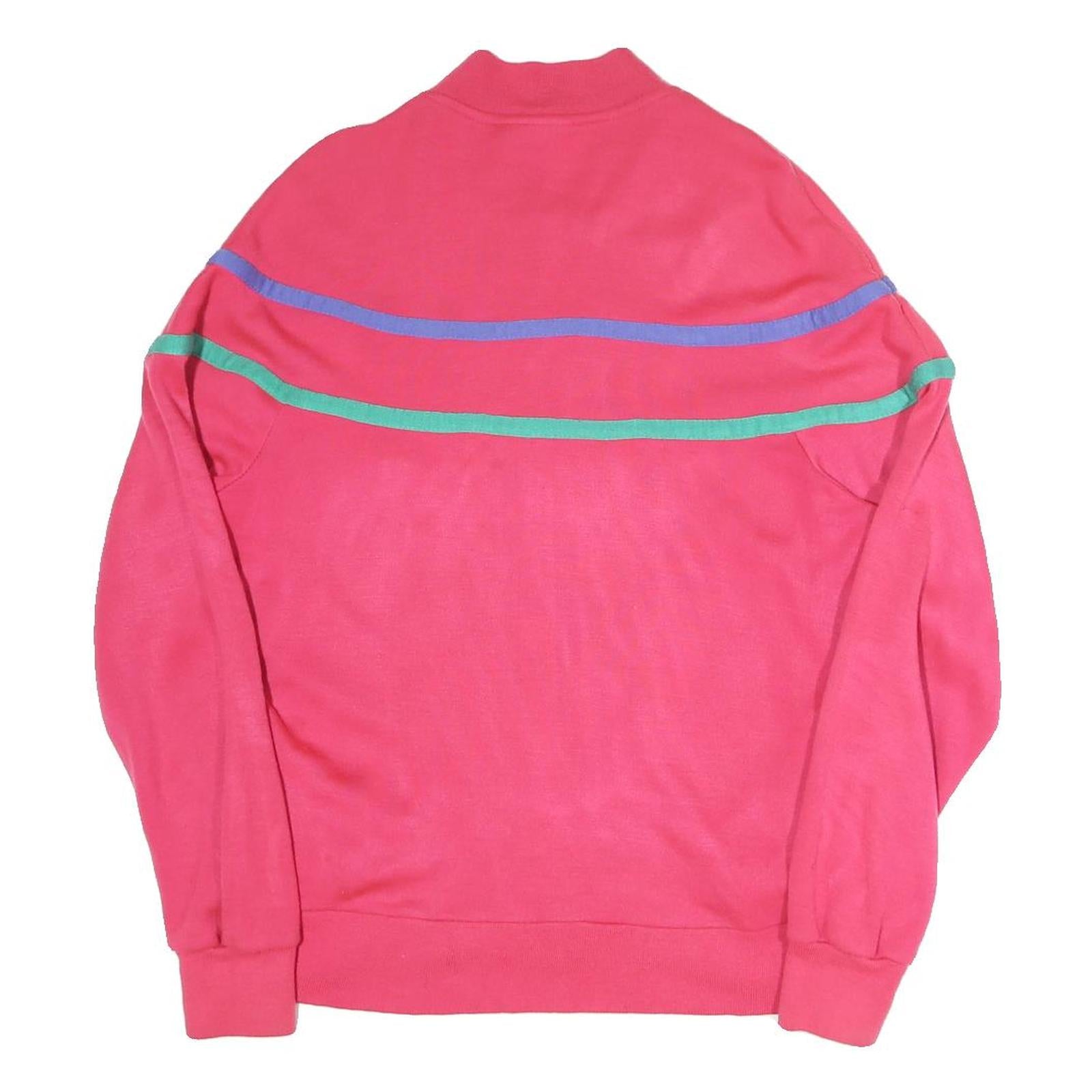 TRACK&COURT Womens Pink Cotton Blend Zip Jacket L Sport Casual Lightweight