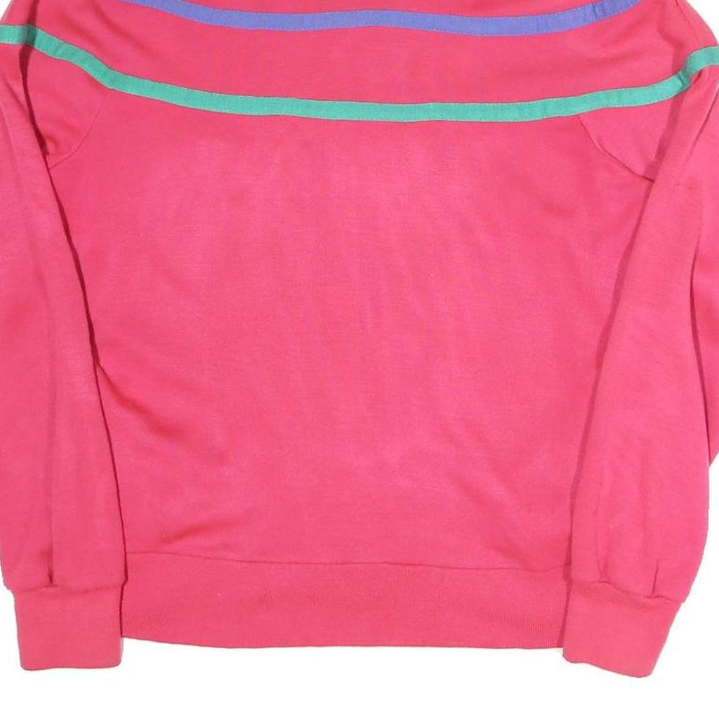 TRACK&COURT Womens Pink Cotton Blend Zip Jacket L Sport Casual Lightweight