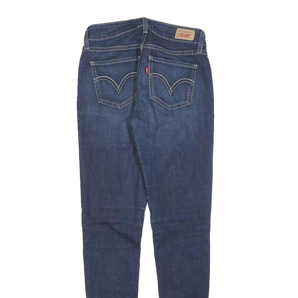 LEVI'S 535 Womens Jeans Blue Slim Skinny Denim Medium W24 L29 Stretch Zip