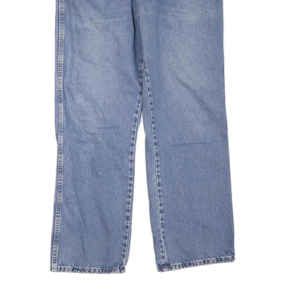 DICKIES Mens Jeans Blue Regular Straight Denim Medium W36 L30 Workwear Zip