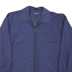 TRUE COLOURS Mens Navy Blue Jacket M Polyester Blend Zip Regular Fit Plain