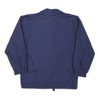 TRUE COLOURS Mens Navy Blue Jacket M Polyester Blend Zip Regular Fit Plain