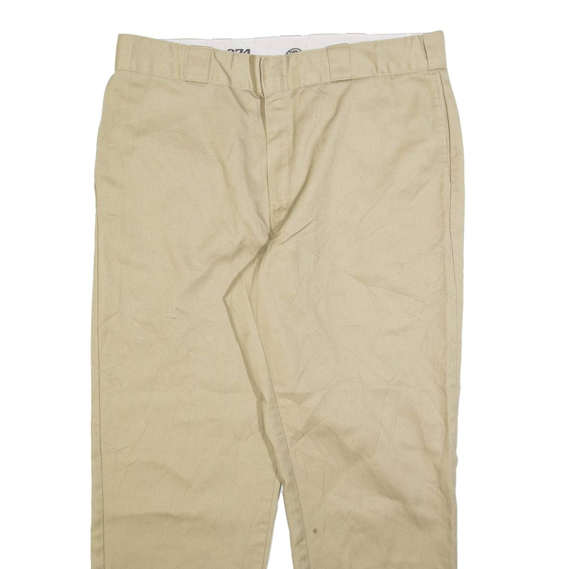 DICKIES Mens Trousers Beige Regular Straight W38 L30